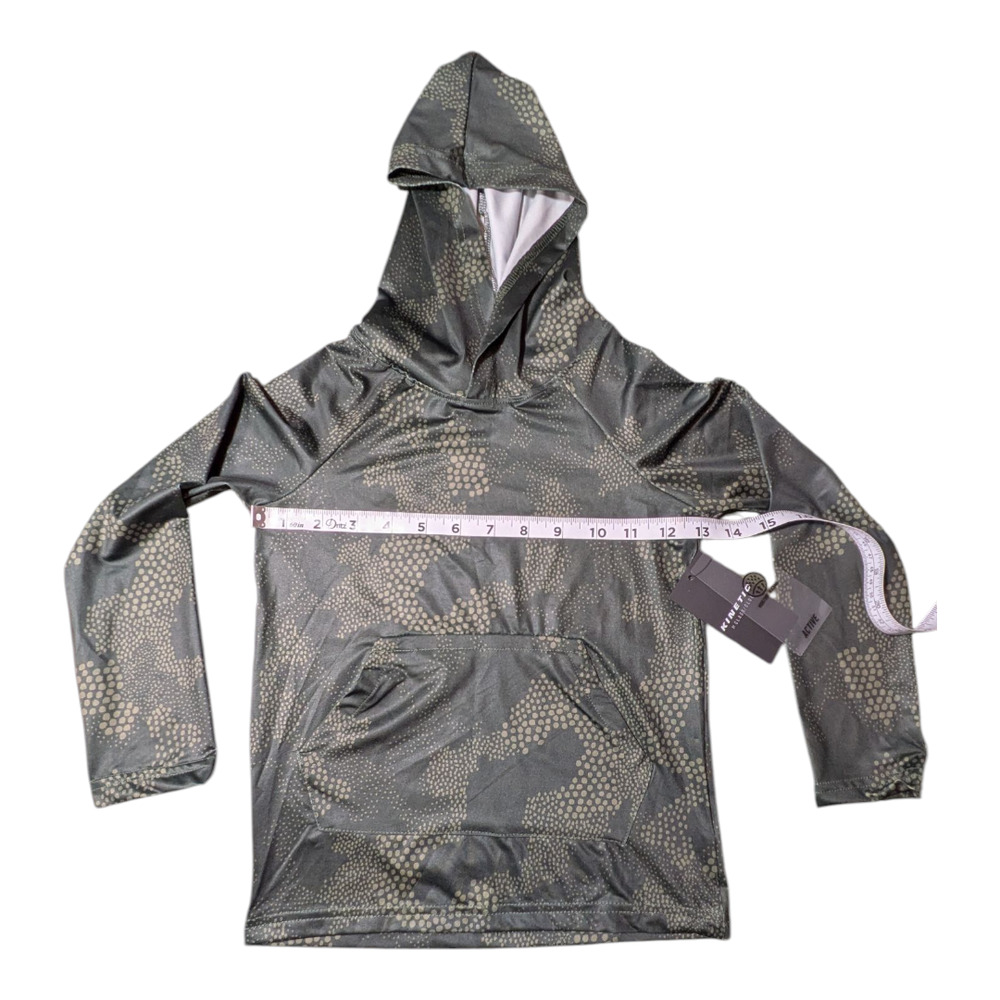 KINETIC Kids Hoodie Size 4/5 Made in Egypt-Soft-Winter Fall - Snakeskin Look